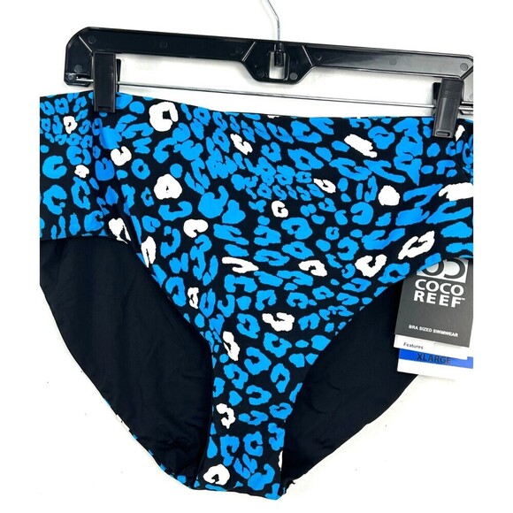 New Coco Reef Antibes Verso High Waist Reversible Bikini Bottoms Size XL 1052H3 - Picture 6 of 8